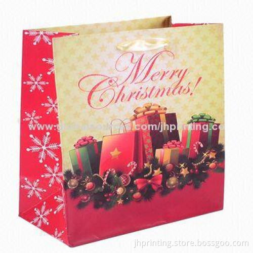Leopard Printed Kraft Paper Bag, Made of 120gsm White Kraft Paper, OEM Orders are Welcome